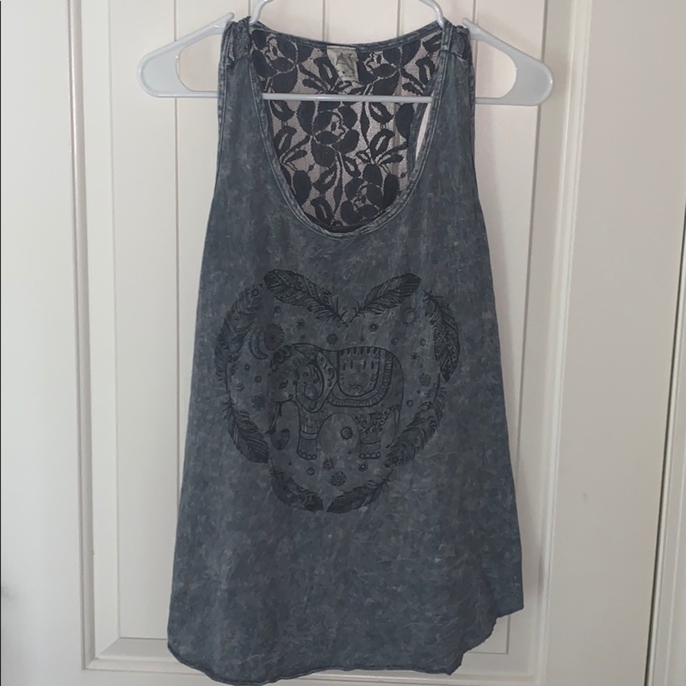 Distressed Boho Tank Top
